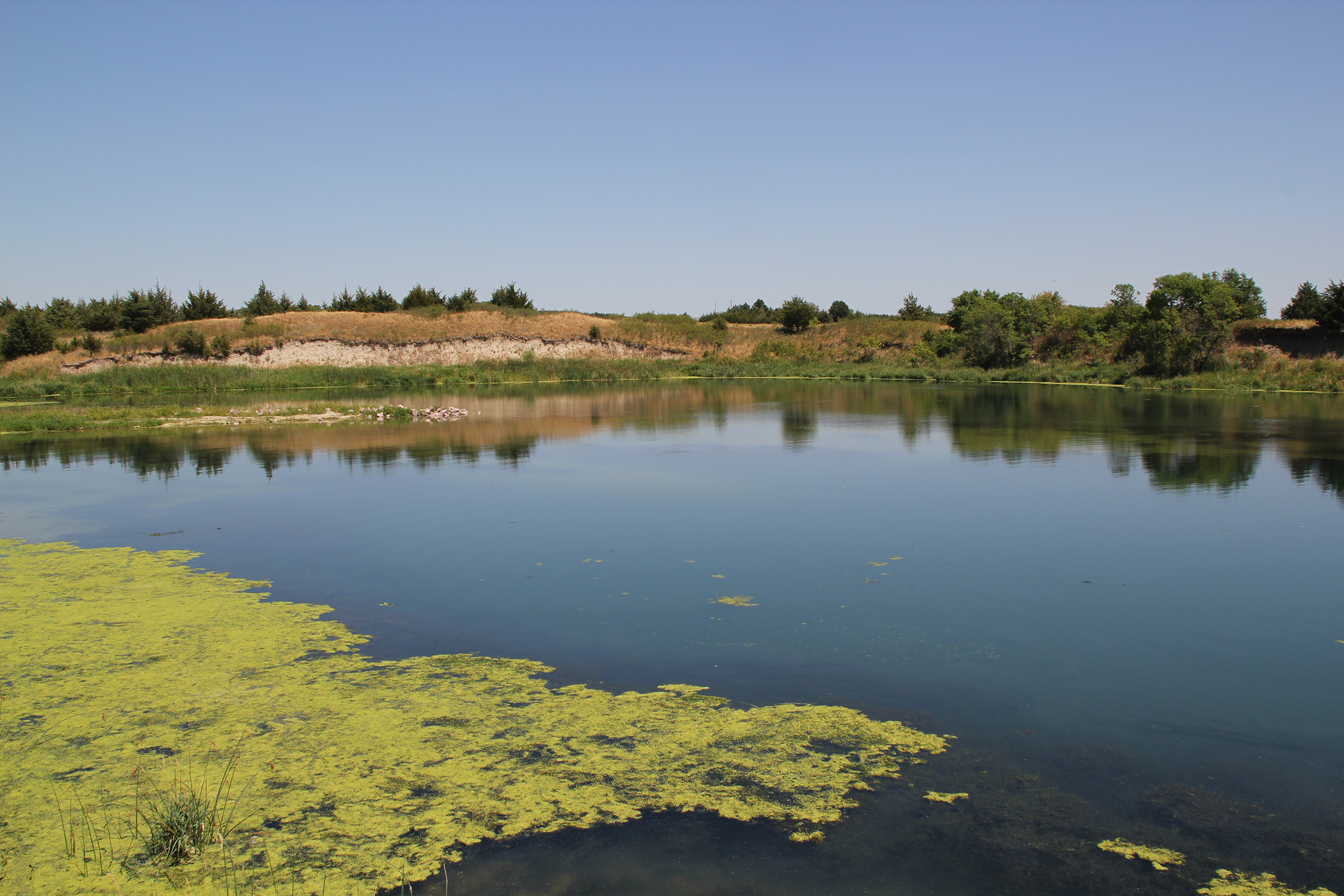 Gracie Creek Pond Gracie Creek Cabin at Calamus Lake